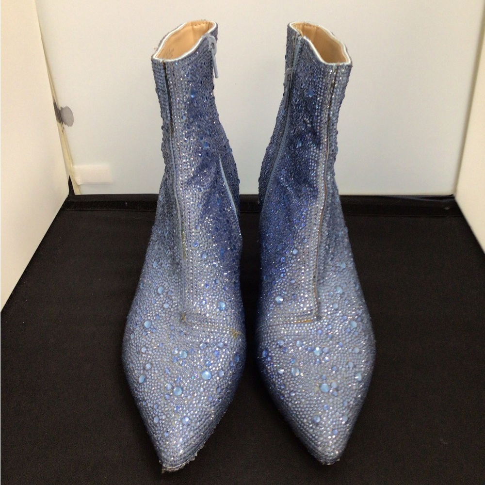 Betsey Johnson Blue Heeled Boots